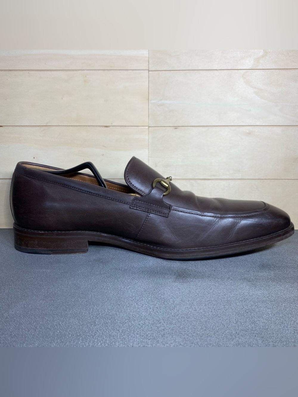 Johnston Murphy Sullivan Bit Loafer Brown Leather Men's Size 11.5 M Dress Shoes - Picture 3 of 11